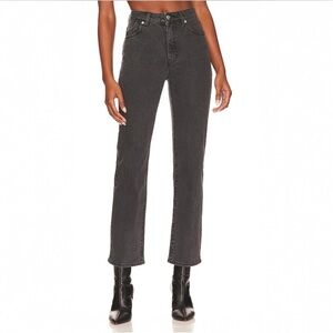 ROLLA’S Original High Rise Straight Jeans Size 26 Black Denim